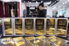 Giá vàng thế giới tăng. (Ảnh: THX/TTXVN phát)