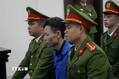 Bị cáo Cao Văn Hùng tại phiên tòa. (Ảnh: Kim Anh/TTXVN)