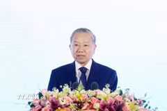 Tổng Bí thư, Chủ tịch nước Tô Lâm phát biểu tại Lễ khai mạc Liên hoan nhân dân biên giới Việt-Trung. (Ảnh: Thống Nhất/TTXVN)