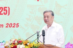 Tổng Bí thư Tô Lâm, Bí thư Quân ủy Trung ương phát biểu. (Ảnh: Thống Nhất/TTXVN)