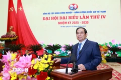 Thủ tướng Phạm Minh Chính, Bí thư Đảng ủy Chính phủ phát biểu chỉ đạo tại Đại hội. (Ảnh: Dương Giang/TTXVN)