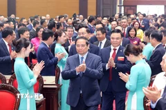 Thủ tướng Chính phủ Phạm Minh Chính đến dự Đại hội đại biểu Đảng bộ Tập đoàn Petrovietnam lần thứ IV, nhiệm kỳ 2025-2030. (Ảnh: Quốc Khánh/TTXVN)