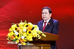 Chủ tịch Quốc hội Trần Thanh Mẫn phát biểu. (Ảnh: Doãn Tấn/TTXVN)