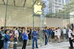 Một cửa hàng của Apple tại Tokyo, Nhật Bản. (Ảnh: Kyodo/TTXVN)