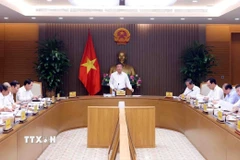 Phó Thủ tướng Lê Thành Long phát biểu. (Ảnh: Phạm Kiên/TTXVN)