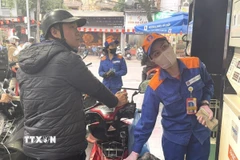 Hoạt động kinh doanh xăng dầu vẫn diễn ra ổn định. (Ảnh: Quốc Lũy/TTXVN)