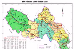 Bản đồ hành chính tỉnh Lai Châu. (Nguồn: Cổng thông tin Điện tử tỉnh Lai Châu)