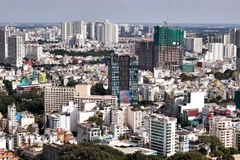 Bất động sản khu vực trung tâm Thành phố Hồ Chí Minh. (Ảnh: Hồng Đạt/TTXVN)