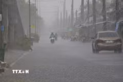 Nam Bộ mưa to cục bộ về chiều tối. (Ảnh: Duy Khương/TTXVN)