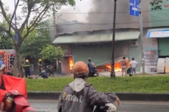 Hiện trường vụ cháy.