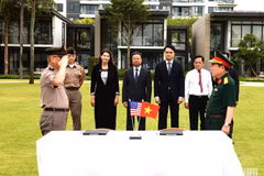 Lễ ký kết biên bản trao trả hài cốt quân nhân Hoa Kỳ lần thứ 172. (Nguồn: Báo Quân đội Nhân dân)