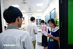 Thí sinh dự thi Tốt nghiệp trung học phổ thông năm 2025. (Ảnh: Hoài Nam/Vietnam+)