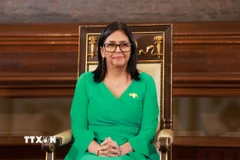 Tổng thống lâm thời Venezuela Delcy Rodríguez. (Ảnh: THX/TTXVN)