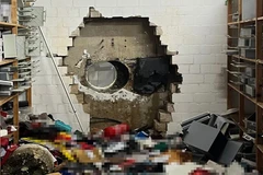 Khoảng 30 triệu euro bị đánh cắp trong vụ đột nhập vào kho tiền của chi nhánh ngân hàng Sparkasse. (Nguồn: derwesten)