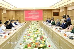 Quang cảnh buổi làm việc. (Ảnh: Thế Duyệt/TTXVN)