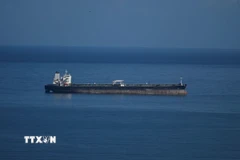 Tàu chở dầu thả neo tại Anzoategui, Venezuela. (Ảnh: THX/TTXVN)