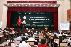 Quang cảnh Kỳ họp thứ 21 Hội đồng Nhân dân Thành phố Hồ Chí Minh khóa X. (Ảnh: Xuân Khu/TTXVN)
