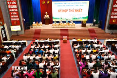 Quang cảnh kỳ họp thứ nhất, HĐND tỉnh Tây Ninh khóa XI, nhiệm kỳ 2026-2031. (Ảnh Thanh Bình/TTXVN)