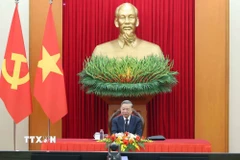 Tổng Bí thư Tô Lâm điện đàm với Chủ tịch Đảng Nhân dân Campuchia Hun Sen. (Ảnh: Thống Nhất/TTXVN)