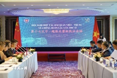 Hội nghị hợp tác Hải quan Việt Nam-Trung Quốc về chống buôn lậu lần thứ XVII. (Ảnh: TTXVN phát)