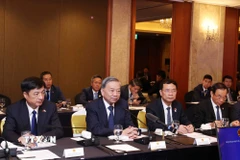 Tổng Bí thư Tô Lâm dự Tọa đàm về hợp tác khoa học công nghệ Việt Nam-Hàn Quốc. (Ảnh: Thống Nhất/TTXVN)