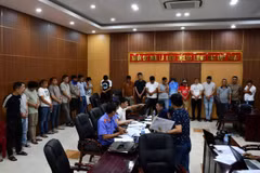 Cơ quan chức năng bắt giữ và triệu tập 34 đối tượng trong đường dây. (Nguồn: Công an Quảng Nam)