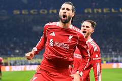 Szoboszlai ghi bàn giúp Liverpool đánh bại Inter Milan. (Nguồn: Sky Sports)