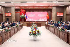 Quang cảnh cuộc hội đàm. (Ảnh: An Đăng/TTXVN)