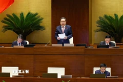 Chủ tịch Quốc hội Trần Thanh Mẫn phát biểu. (Ảnh: Doãn Tấn/TTXVN)