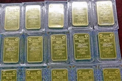 Vàng SJC. (Ảnh: Vietnam+)