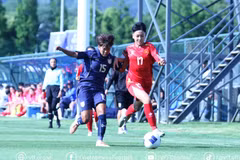 U17 nữ Việt Nam hòa kịch tính ở ngày ra quân. (Nguồn: VFF)