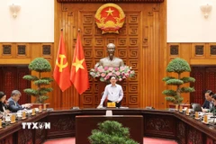 Quang cảnh buổi làm việc. (Ảnh: Xuân Tùng/TTXVN)