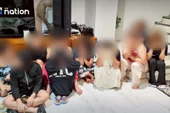 Một nhóm đối tượng bị bắt giữ. (Nguồn: nationthailand)