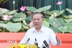 Tổng Bí thư Tô Lâm phát biểu. (Ảnh: Thống Nhất/TTXVN)