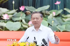Tổng Bí thư Tô Lâm phát biểu. (Ảnh: Thống Nhất/TTXVN)
