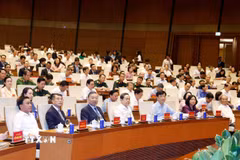 Tổng Bí thư, Chủ tịch nước Tô Lâm và các đại biểu tham dự. (Ảnh: Thống Nhất/TTXVN)