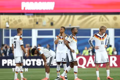 Đức bị loại khỏi World Cup 2026 sau loạt sút luân lưu. (Ảnh: AFP/TTXVN)