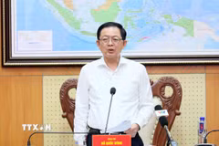 Phó Thủ tướng Hồ Quốc Dũng phát biểu. (Ảnh: An Đăng/TTXVN)