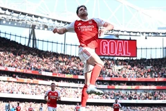 Declan Rice giúp Arsenal giành vé dự Champions League. (Nguồn:
