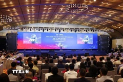 Phiên họp cấp cao Toàn cảnh Kinh tế tư nhân lần thứ nhất (ViPEL 2025). (Ảnh: Dương Giang/TTXVN)