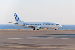 Máy bay của hãng hàng không Bluebird Airways.