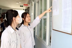 Thí sinh tham gia kỳ thi tốt nghiệp Trung học Phổ thông năm 2025. (Ảnh: Nguyễn Lành/TTXVN)