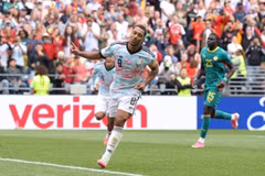 Tielemans lập cú đúp đưa Bỉ thẳng tiến vào vòng 1/8 World Cup 2026. (Ảnh: AFP/TTXVN)
