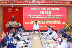 Đồng chí Trần Cẩm Tú phát biểu chỉ đạo. (Ảnh: Phương Hoa/TTXVN)