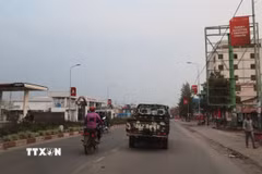 Quang cảnh đường phố tại Goma, tỉnh Bắc Kivu, CHDC Congo. (Ảnh: THX/TTXVN)