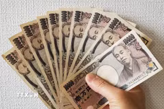 Đồng yen Nhật. (Ảnh: Kyodo/TTXVN phát)