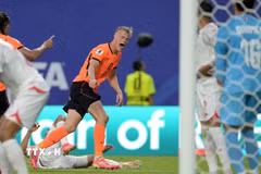 Đội tuyển Hà Lan giành quyền đi tiếp với ngôi đầu bảng F World Cup 2026. (Ảnh: AFP/TTXVN)