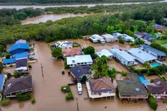 Khoảng 50.000 người ở các thị trấn tại Australia bị cô lập trong khi mưa lớn vẫn đang tiếp diễn. (Nguồn: dpa)