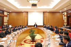 Ban chỉ đạo Chuyển đổi số các cơ quan Đảng họp phiên thứ hai. (Ảnh: Phương Hoa/TTXVN)