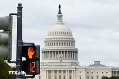 Tòa nhà Quốc hội Mỹ tại Washington, D.C. (Ảnh: THX/TTXVN)